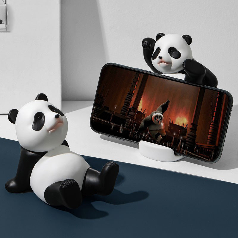 Mobile phone holder small decoration desktop home iPad tablet support decoration gift cute creative panda