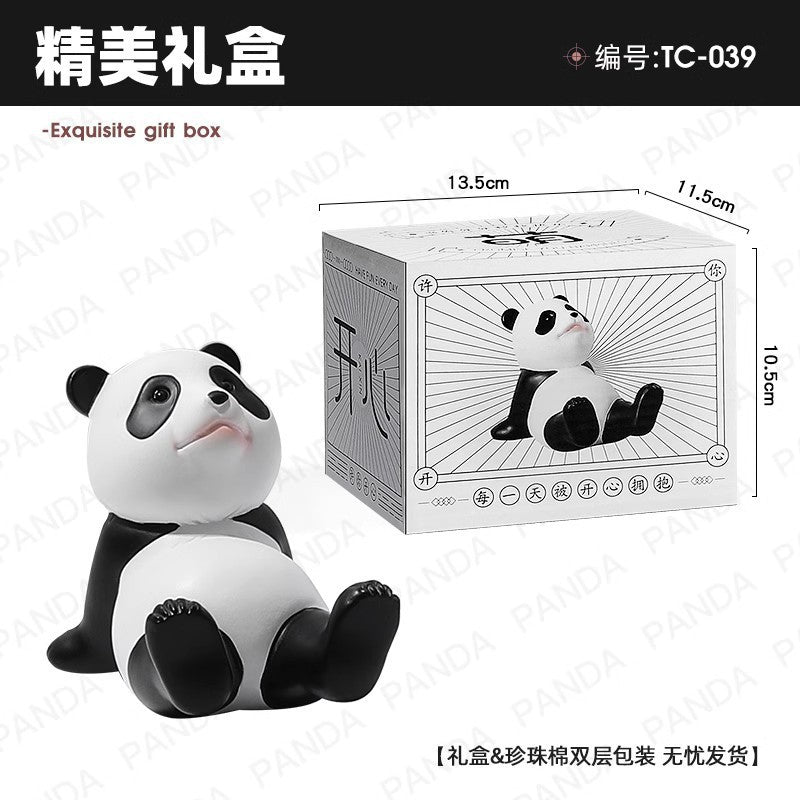 Cute creative Panda mobile phone holder small ornaments desktop home iPad flat support decorations to give gifts.