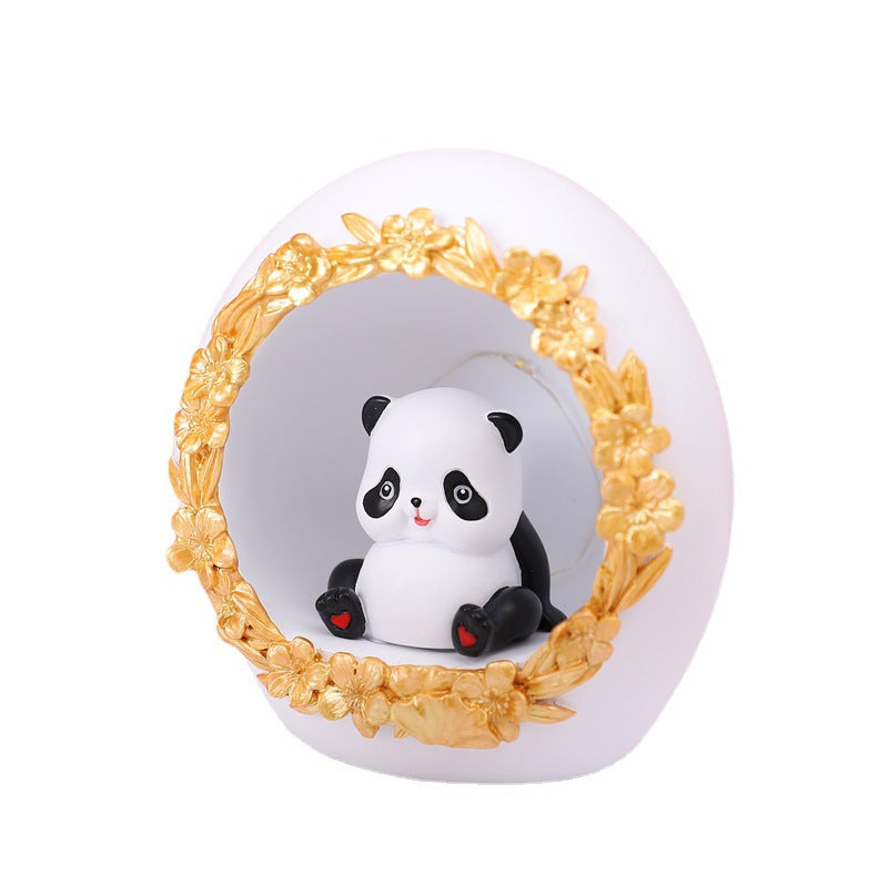 Oval Resin Hanhan Panda Star Lamp